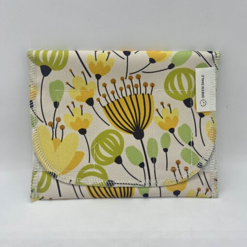 Svačinová kapsa houska Žluté květiny